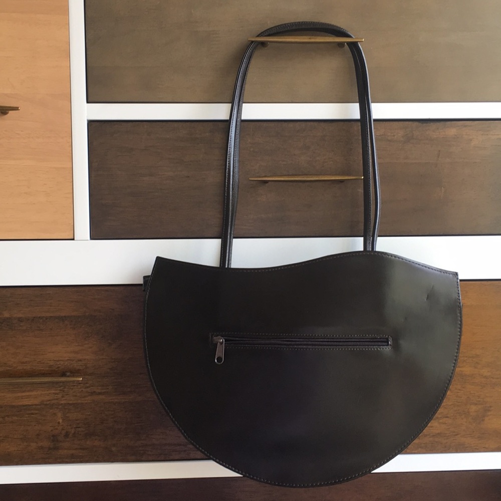 Cool looking French purse- unique shape in leather